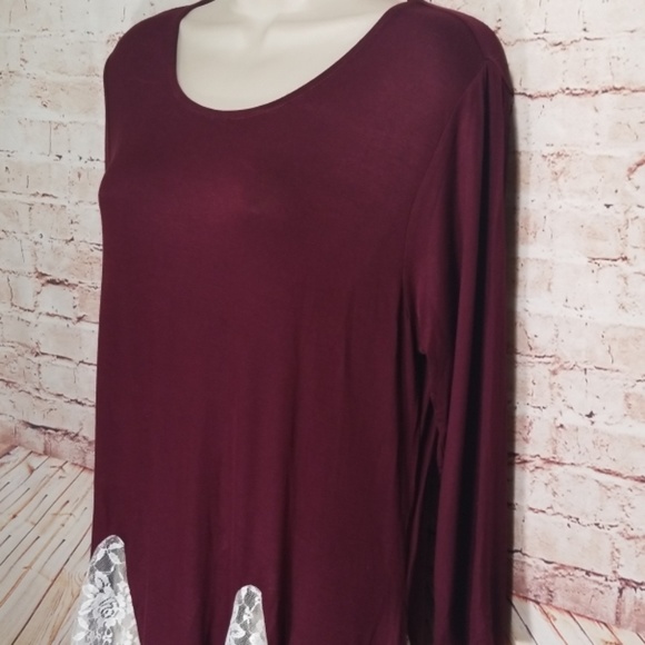 CW Classic | Women's Long Sleeve Lace Tunic NWOT - Picture 4 of 8